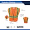 Ge Orange Safety Vest W/Contrast TRIMS - 2 POCKETS  M GV078OM - alternate 4